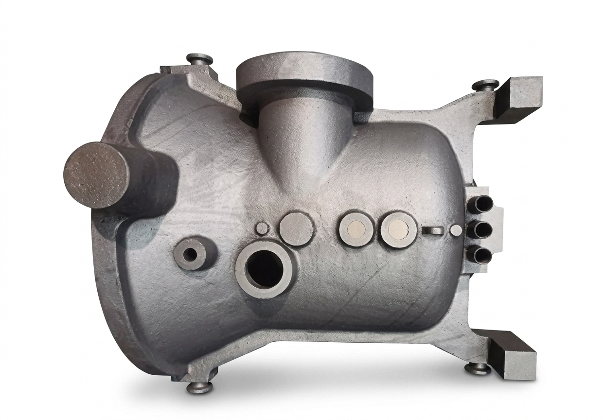 Cast steel lower half outer cylinder